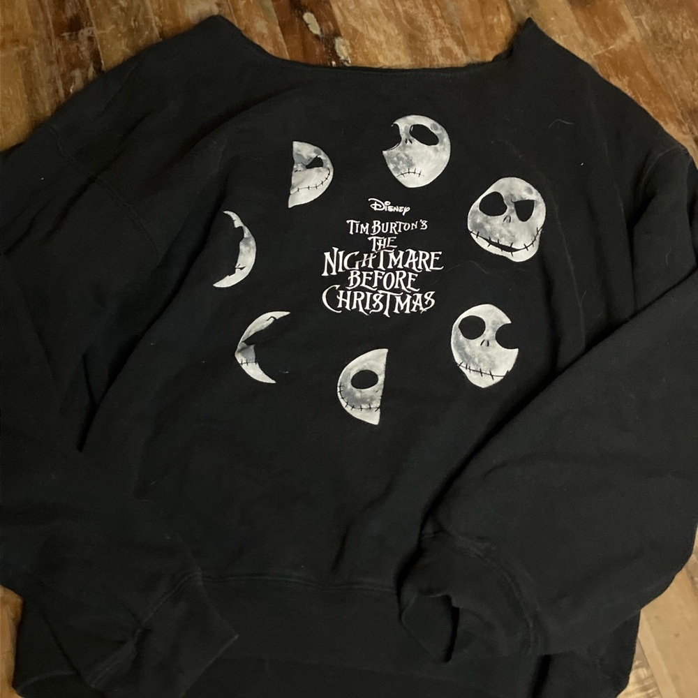 The Nightmare Before Christmas Black Sweater